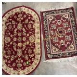 2 door mat rugs-53x31 & 38x24