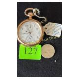 Swiss made 14k C.L. Guinand pocket watch-seems to