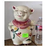 Shawnee Smiley maroon kerchief cookie jar-sm  chip