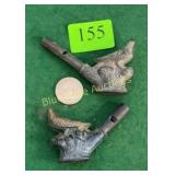 2 old Victorian bird whistles
