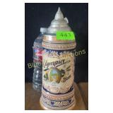 German Olympia beer stein