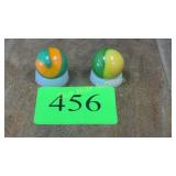 2 Akro Agate marbles