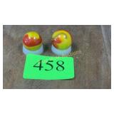 2 Akro Agate marbles