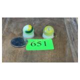 2 Lemonade / Limeade marbles