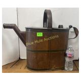 Unique metal oversized 2handle pitcher w/hinged
