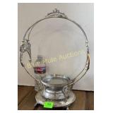 Silver Plate brides basket frame No bowl
