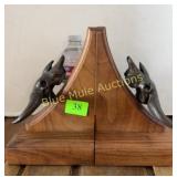 1985 Bronze Steerhead bookends 117/500 signed
