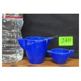 Akro Agate exterior panel creamer & pitcher