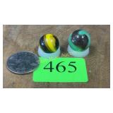 2 Akro Agate marbles