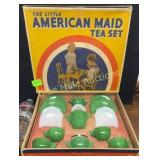 Vintage in box Akro Agate The Little American Tea
