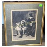 1883 F. Roybet, French Steel Engraving-26x21