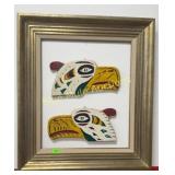 Frame-31x28 & 2 painted items by C. Witis