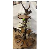 Antler pool cue holder-very unusual-54'tall