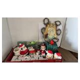 Old Christmas items & Victorian scrap/tinsel