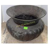Tin planter-15x18