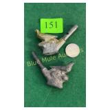 2 old Victorian bird whistles