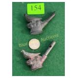2 old Victorian bird whistles
