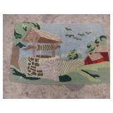Old latch hook rug-3ft x 2ft