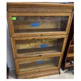 Antique 3 stack bookcase-47'tall,14'deep,34'across