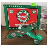 In box Sinclair Lockheed Vega 5B airplane die cast