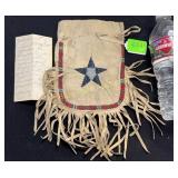 Eastern Indian beaded bag w/old appraisal