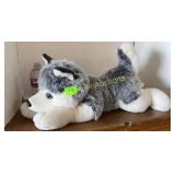 Like new stuffed wolf toy