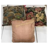 3 decor / accent pillows