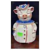 Shawnee Winnie Blue Collar cookie jar-chips inside