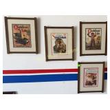 4 matching framed 2 Outdoor & 2 Sportsman-15x19