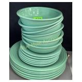18 pieces Fiesta Sea Mist Green-discontinued 2005