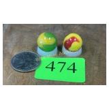 2 Akro Agate marbles