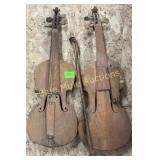 2 vintage violins