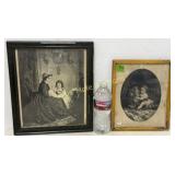 2 vintage Victorian prints