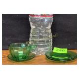 4-Akro Agate Jade Trans-Optic kids dishes