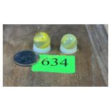 2 Lemonade / Limeade marbles