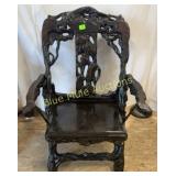 Root arm chair-42'tall,17'deep,29'across