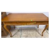 Oak flat top 3drawer desk-