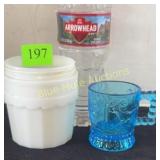EAPG child's Victorian mug & old milk glass cold