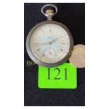 Sterling Elgin pocket watch 15Jewels-not working