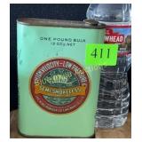 1899 vintage King Semi-Smokeless  Powder Tin Full