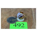Slag glass marble