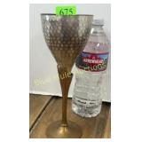 Brass / copper goblet w/ice bucket