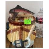Big Sky Carvers creel cookie jar