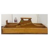 Primitive wood carrying tool box