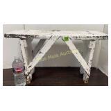 Primitive white bench