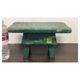 Primitive green stool / stepping stool