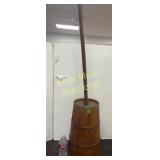 Antique butter churn & paddle