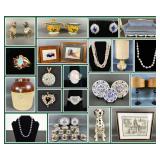Gold, Diamond and Pearl Jewelry, Artwork, Vintage Furniture, Home Decor, and More!