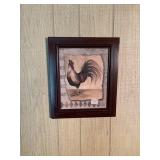 2 Rooster Prints & Prayer Print & Flower Print