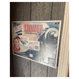 Metal Lionel Train Sign